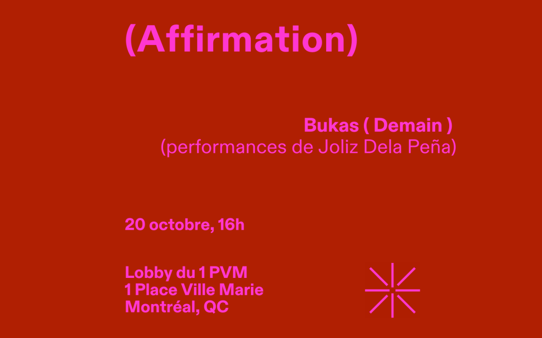 Tomorrow, Performance with Joliz De la Peña – (Affirmation)